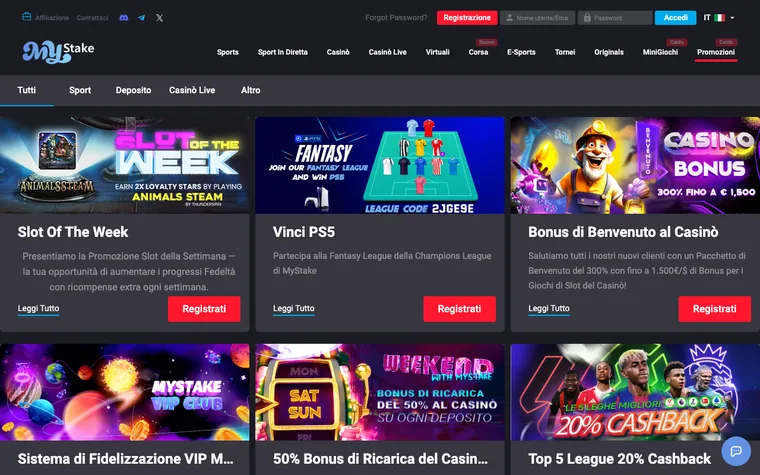 Anteprima della piattaforma MyStake