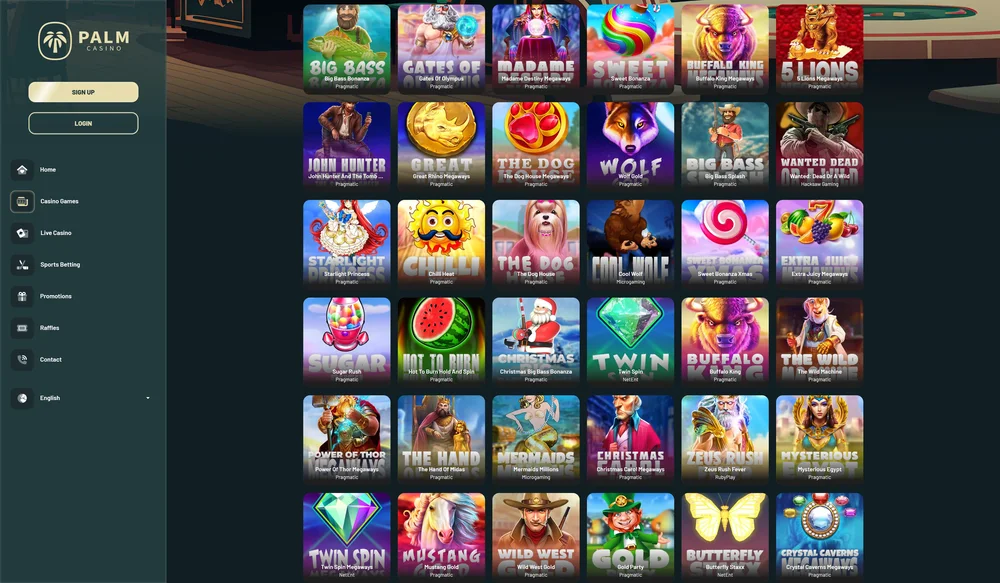 Anteprima della piattaforma Palm.casino