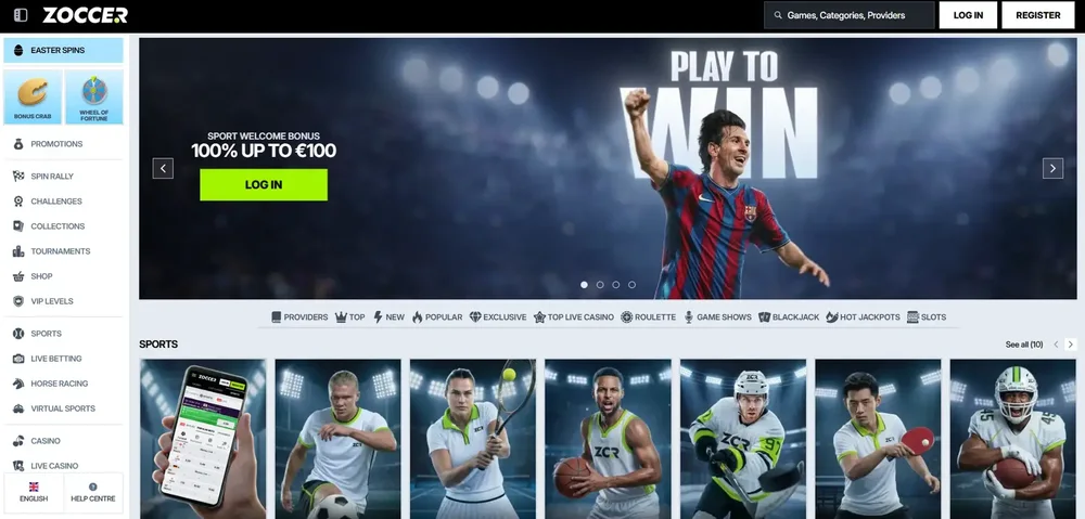 Anteprima della piattaforma Zoccer